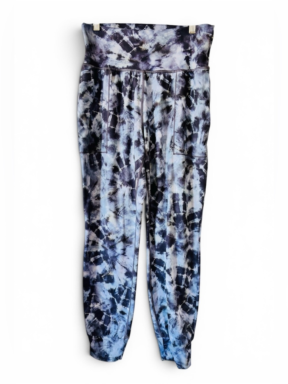 Athleta tie-Dye Jogger Pants - Blue/Black
